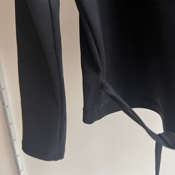 Live The Process Elegant Black Wrap Crop Top - Picture 3 of 3